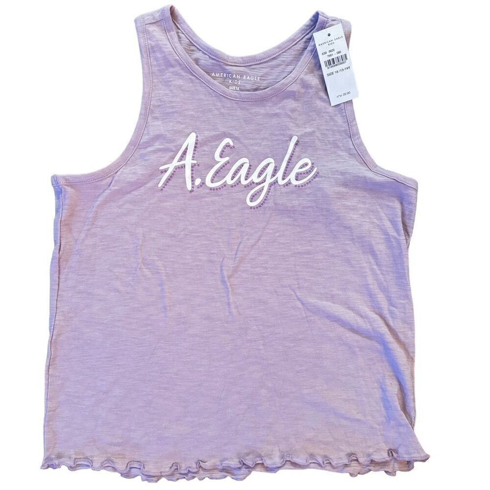 American Eagle Girls Pink Tank Top Size 16 Racerback Camisole Casual